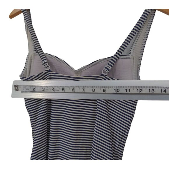 Bond‎ Eye Australia One Piece Swimsuit Womens 6 D/DD Blue White Stripe Ruched - Picture 10 of 10